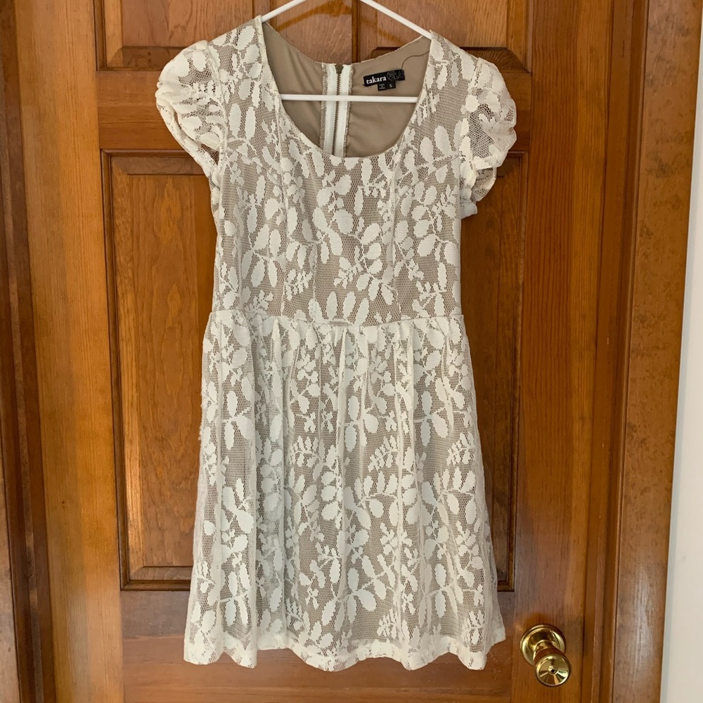 Lace skater dress